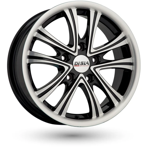 Disla Evolution W6.5 R15 PCD5x100 ET35 DIA67.1 Black Diamond